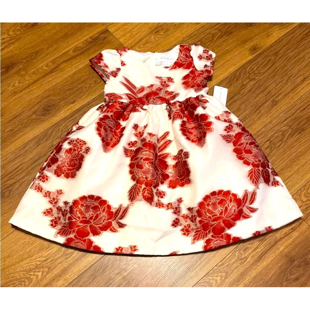 White & Red Girl’s Dress By Gymboree Size 5T For Special Occasions NEW